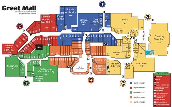 Great Mall Map : : Great Mall